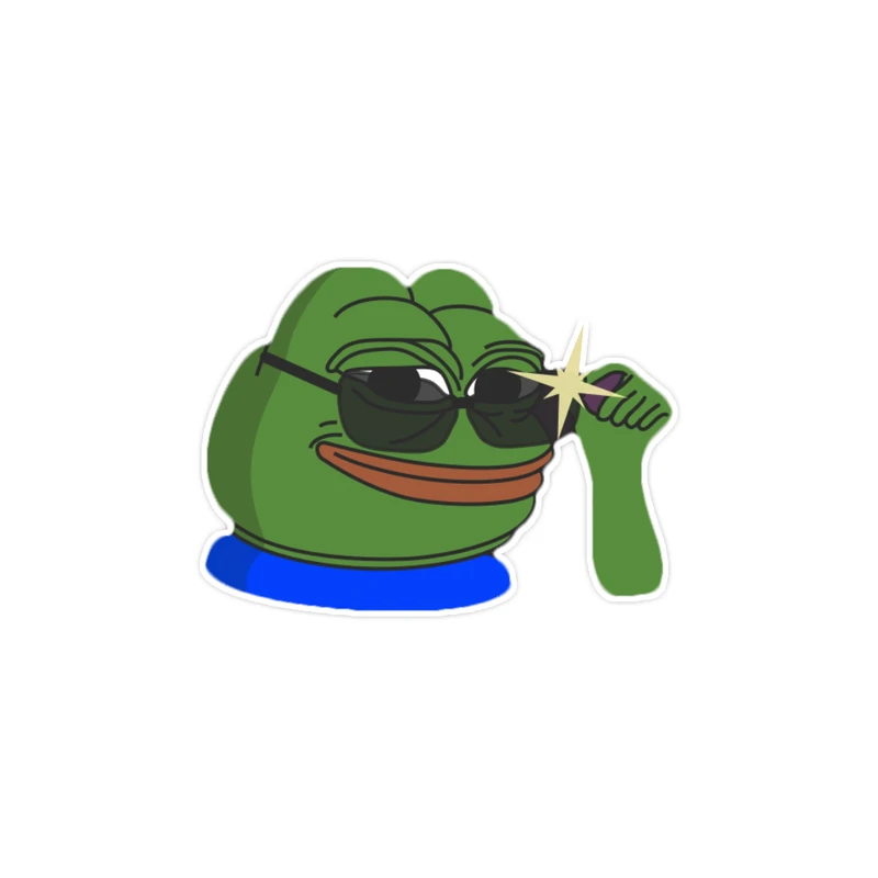 استیکر لپ تاپ و موبایل گوفی طرح پپه کد Pepe 2