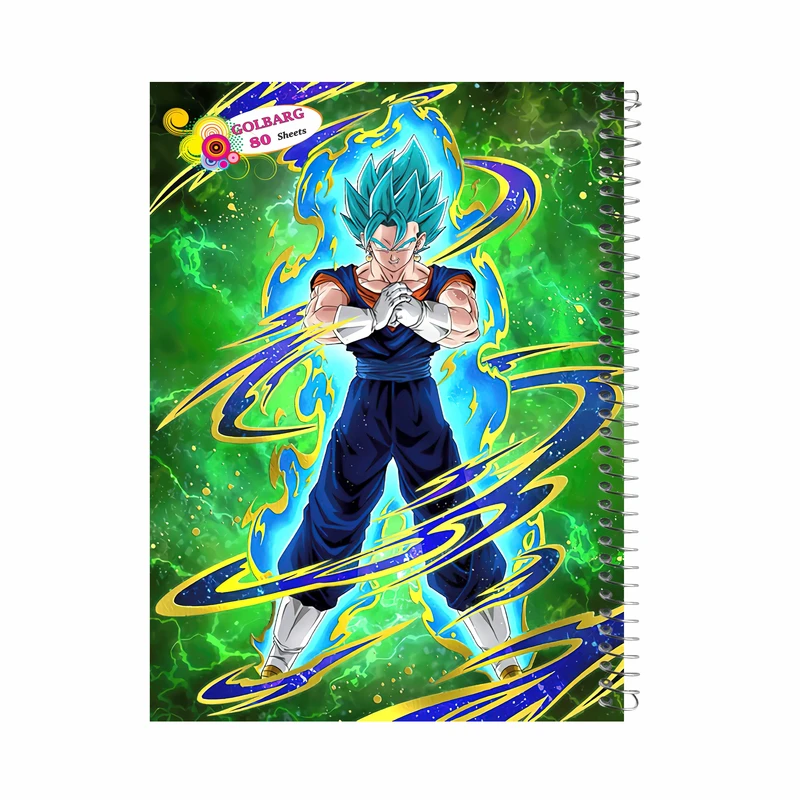 دفتر مشق 80 برگ گلبرگ طرح فرفره انفجاری کد 80916