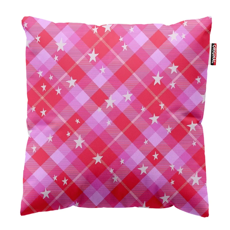 کوسن پاد آفرین طرح ستاره و چهارخونه کد 1797 سایز 30*30 سانتی متر