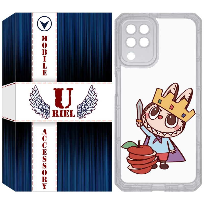 کاور یوریل مدل Clear کد 120 طرح لبوبو Labubu مناسب برای گوشی موبایل سامسونگ Galaxy A22 4G / M32 / M22