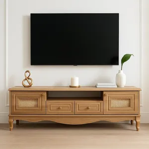 میز تلویزیون آرچین چوب مدل رایکا مناسب برای تلویزیون تا 75 اینچ