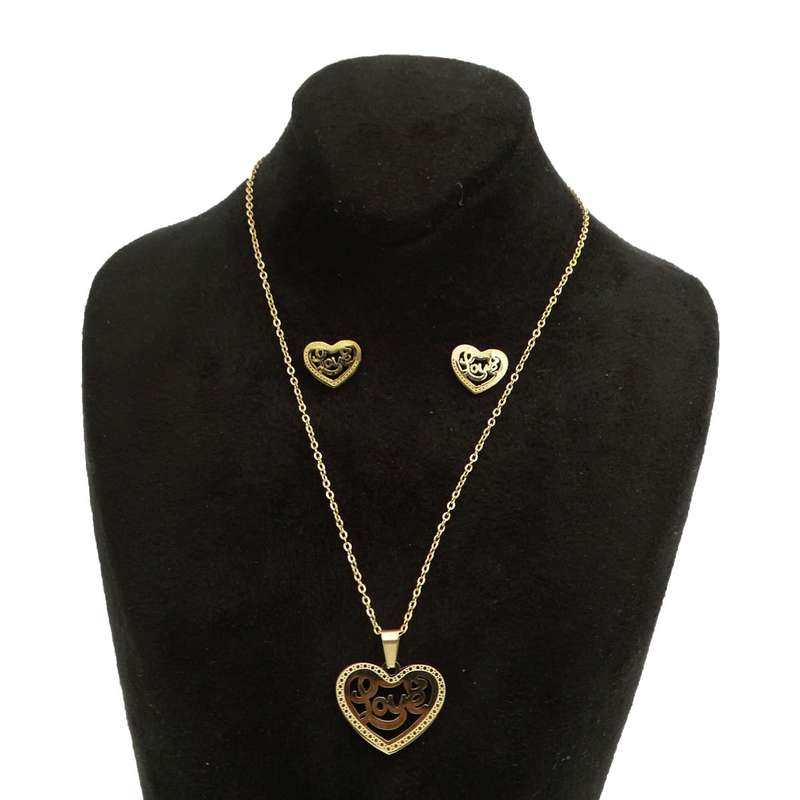 نیم ست دخترانه مدل قلب عاشق کد SZ 26