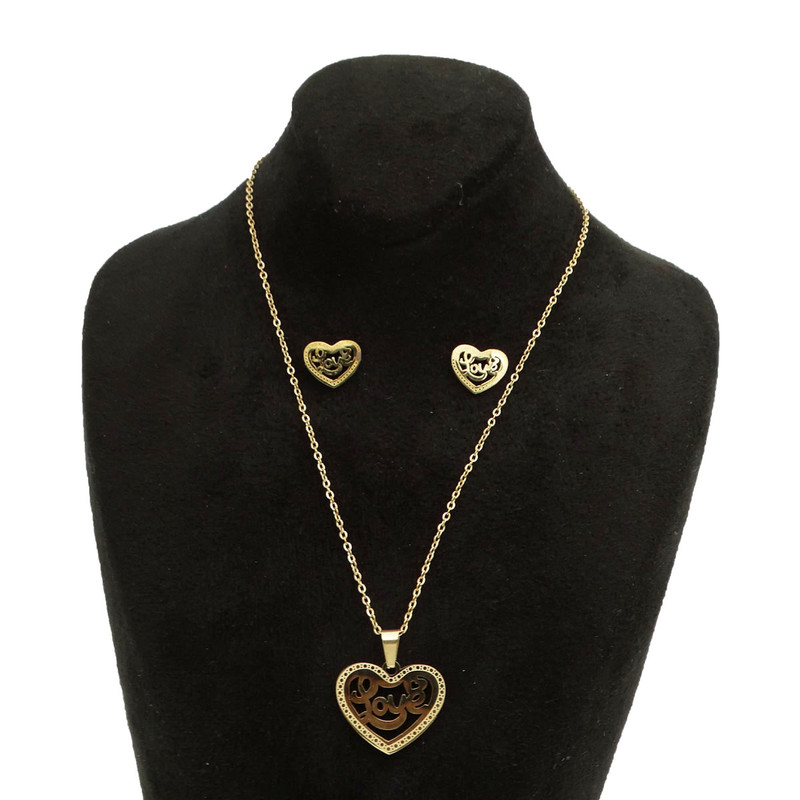 نیم ست دخترانه مدل قلب عاشق کد SZ 26