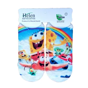 جوراب بچگانه مدل باب اسفنجی