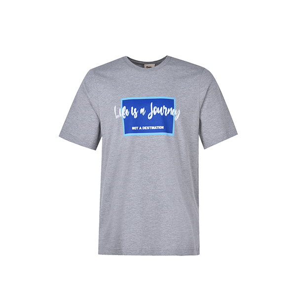 تی شرت آستین کوتاه مردانه بادی اسپینر مدل 6806 کد 1 رنگ طوسی