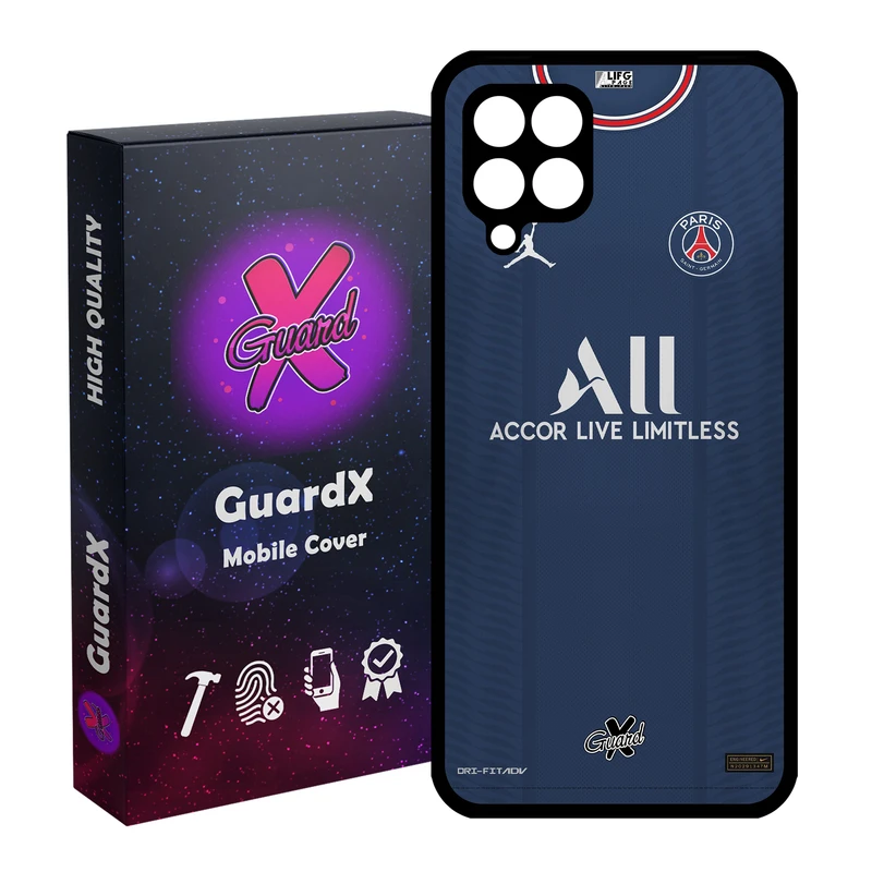 کاور گارد ایکس طرح PSG مدل Glass50360 مناسب برای گوشی موبایل سامسونگ Galaxy A12