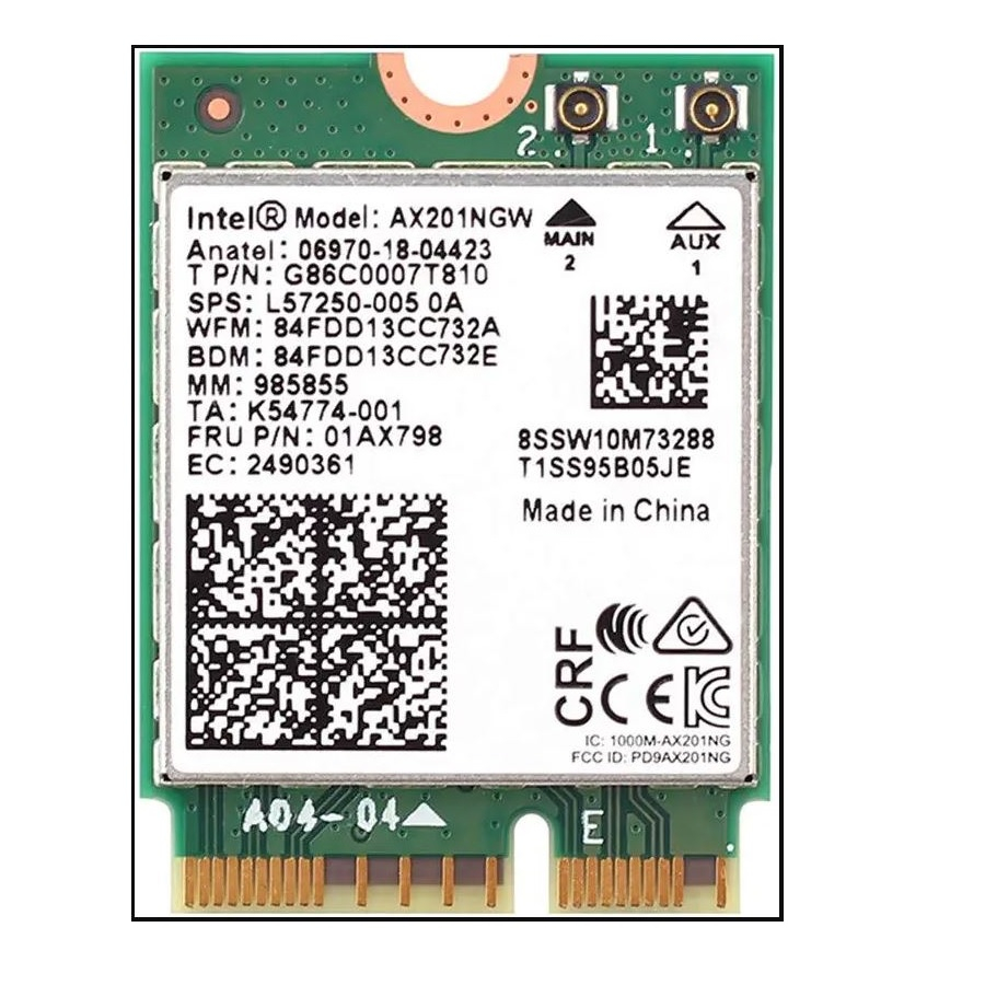 کارت وایرلس اینتل مدل Wi-Fi  AX201NGW