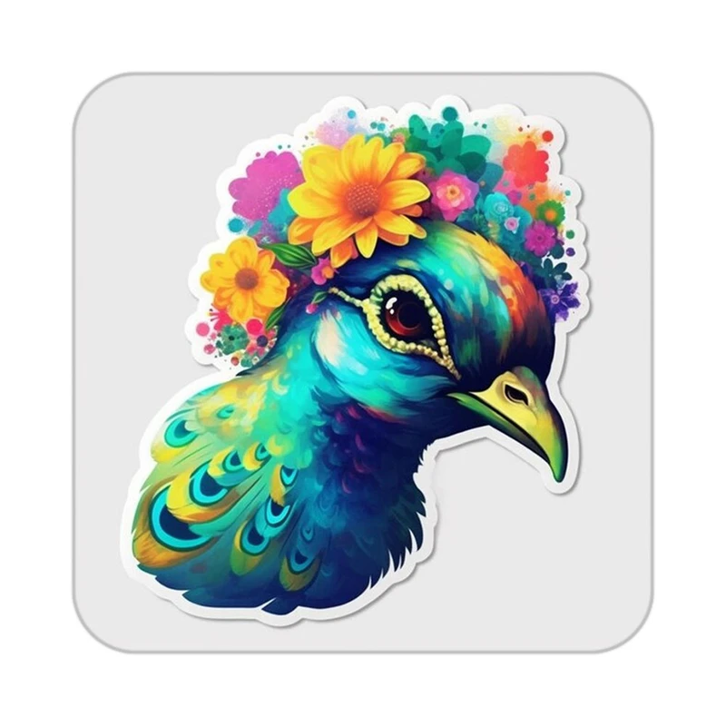 زیر لیوانی کاکتی طرح حیوانات رنگی مدل mp25841