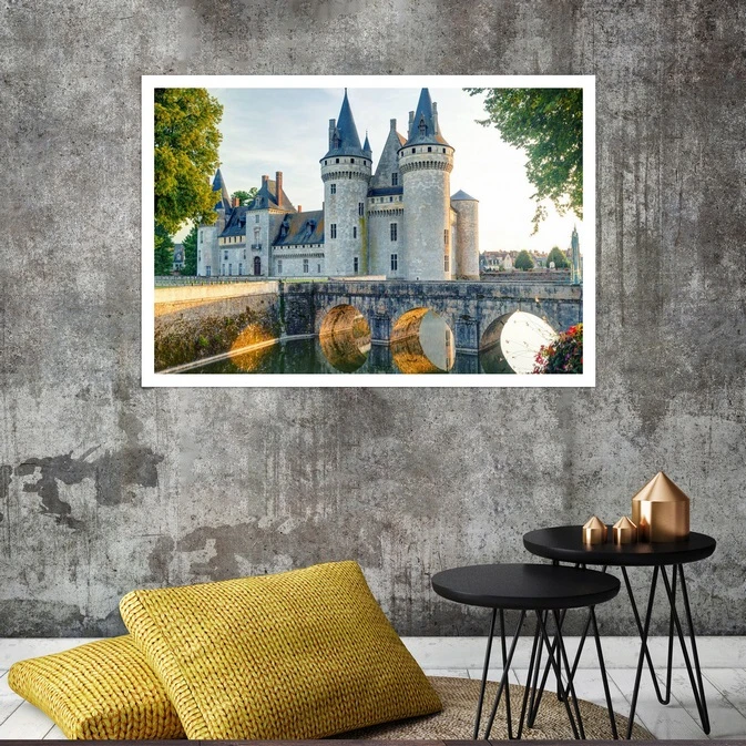 تابلو بکلیت طرح منظره شهر,قلعه سولیسورلوار مدل قاب شاسی W-s8026