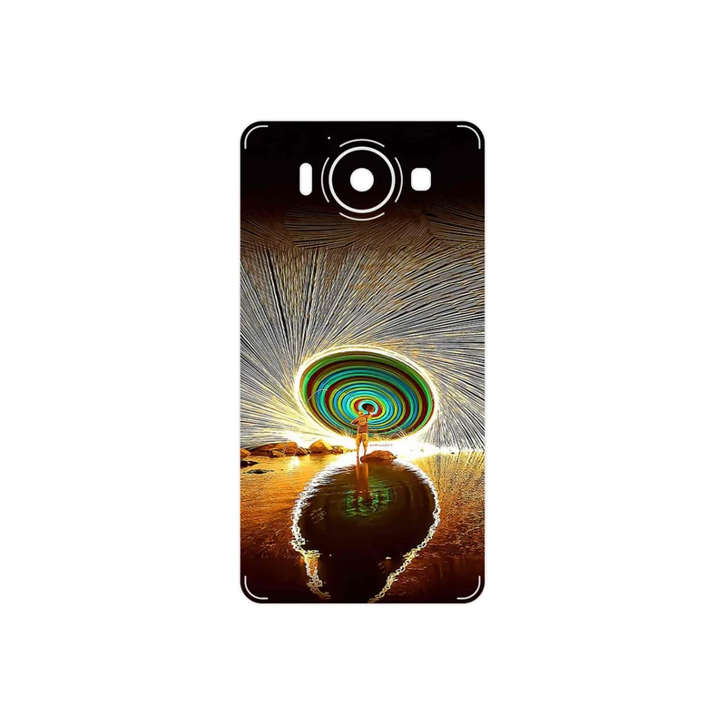 برچسب پوششی ماهوت مدل Night Light Fountain مناسب برای گوشی موبایل مایکروسافت Lumia 950