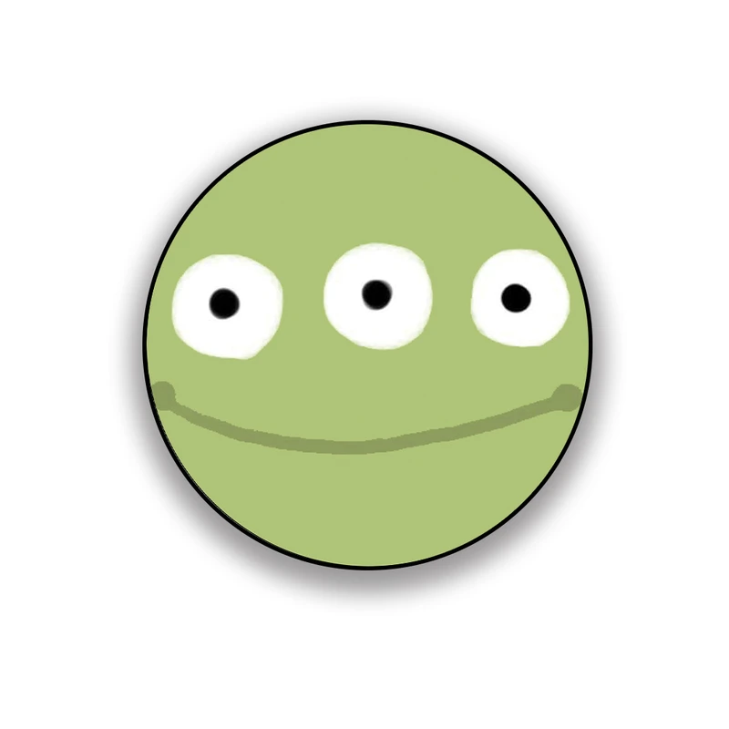 زیر لیوانی طرح فانتزی هیولای سه چشم