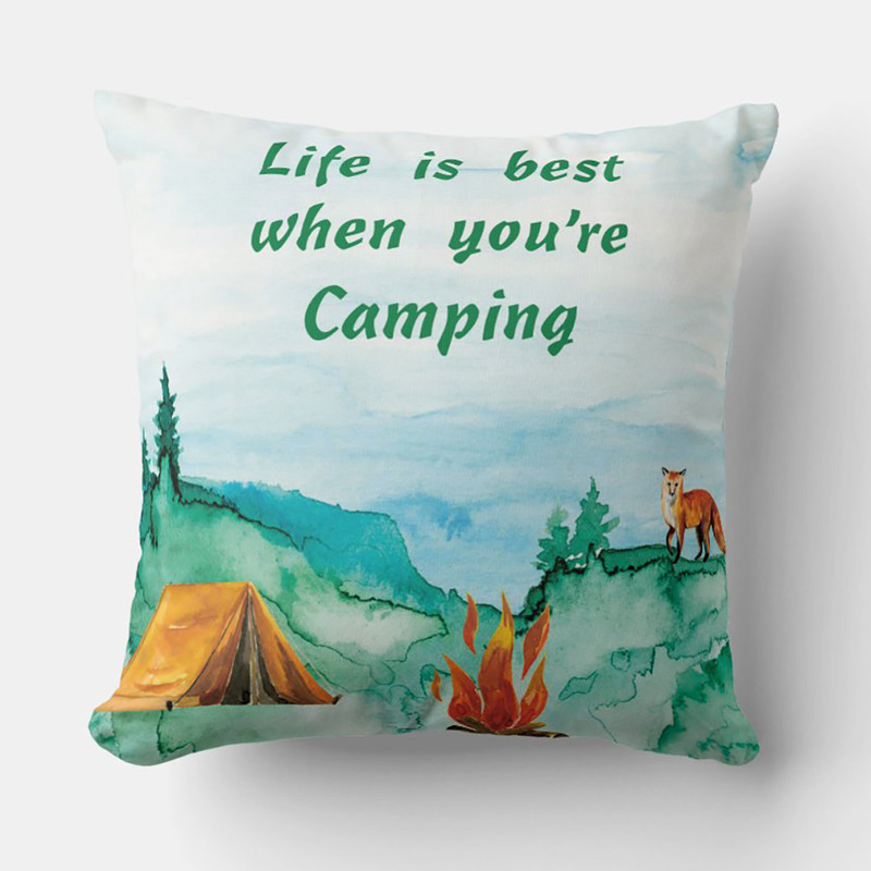 کوسن مدل سفری کمپینگ life is best when youre camping