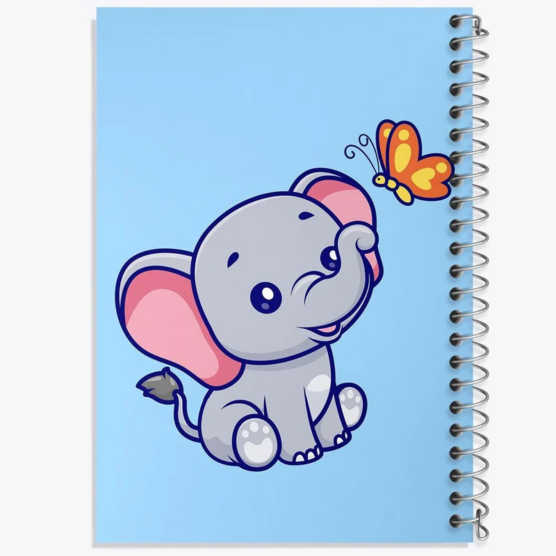 دفتر مشق 50 برگ خندالو مدل فیل کد 8630