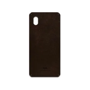 MAHOOT Dark-Brown-Leather Cover Sticker for Samsung Galaxy A01 Core