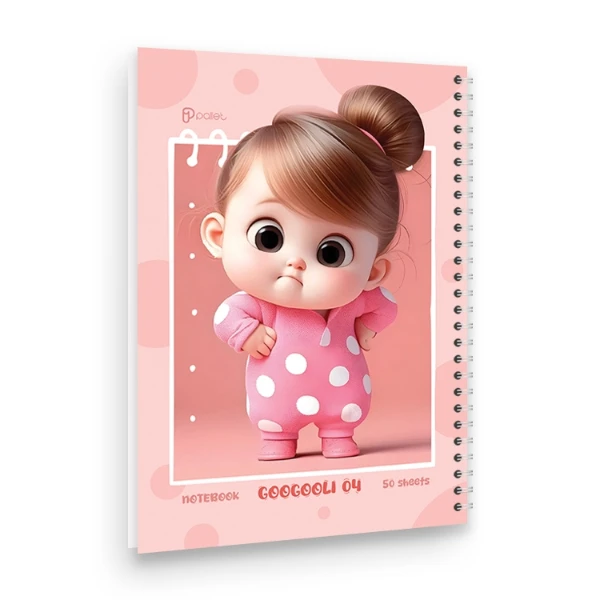 دفتر مشق 50 برگ مدل گوگولی کد 04 پالت