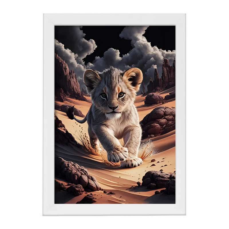 تابلو خندالو مدل توله شیر کد F12597