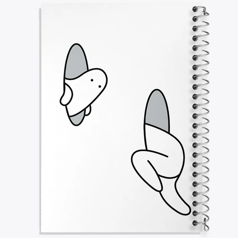 دفتر مشق 100 برگ خندالو طرح شکلک فانتزی کد N2667