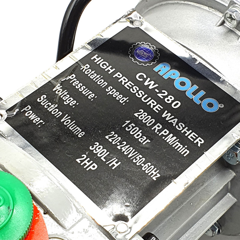 کارواش صنعتی آپولو مدل CW-280 کد Industrial2 کارواش صنعتی آپولو مدل CW-280 کد Industrial2
