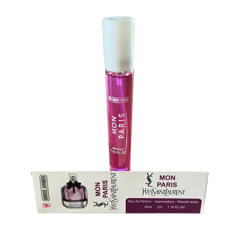 عطر جیبی زنانه سوئیس آرمی مدل MON PARIS با رایحه شیرین حجم 35 میلی‌لیتر