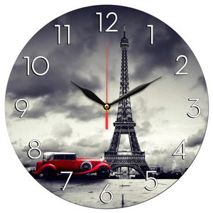نقد و بررسی ساعت دیواری طرح برج ایفل پاریس و ماشین قدیمی کد 1267 توسط خریداران