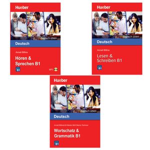 کتاب Deutsch Uben: Horen & Lesen & Wortschatz B1 اثر Anneli Billina انتشارات هدف نوین 3 جلدی