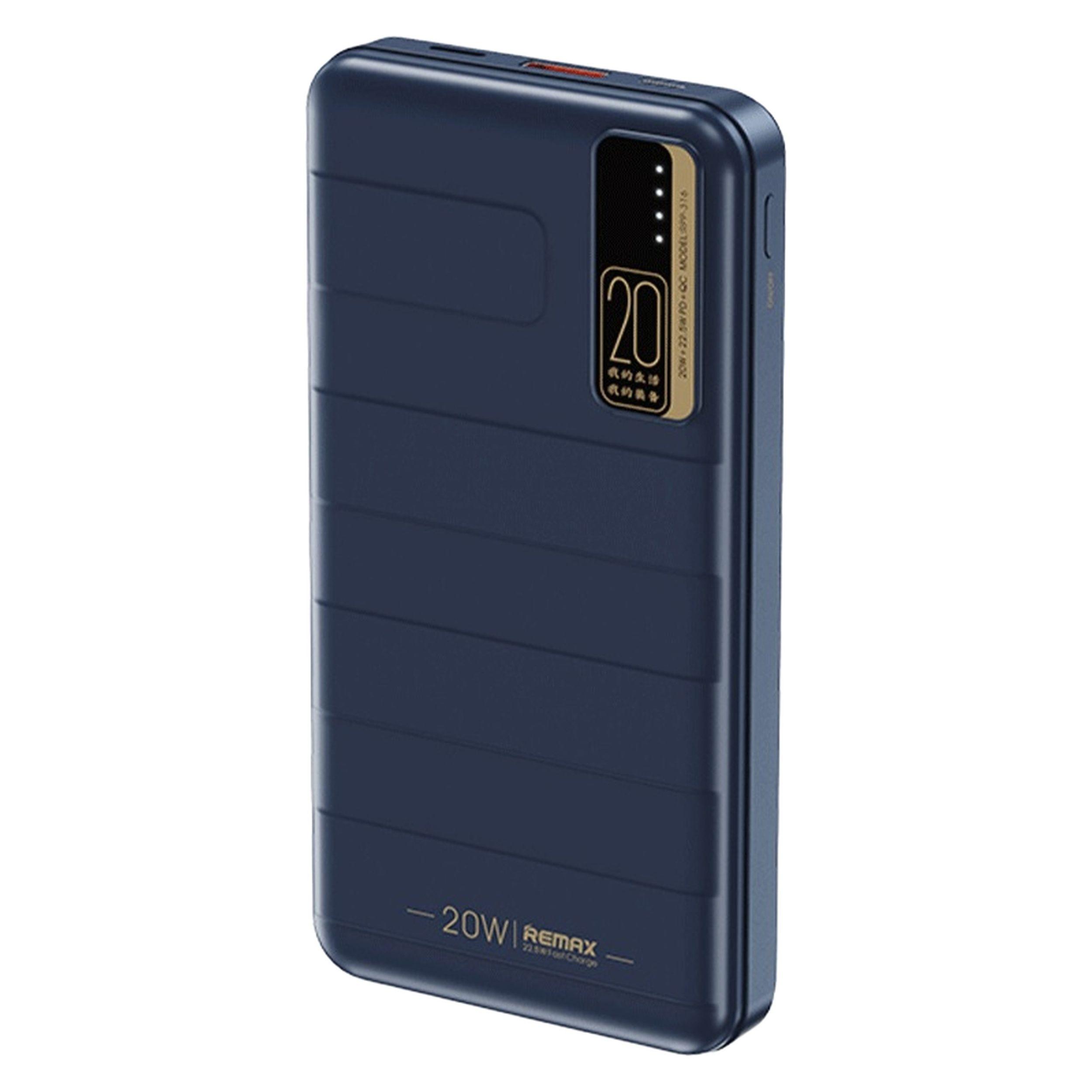 پاوربانک ریمکس مدل RPP-316 ظرفیت 20000 میلی آمپر ساعت