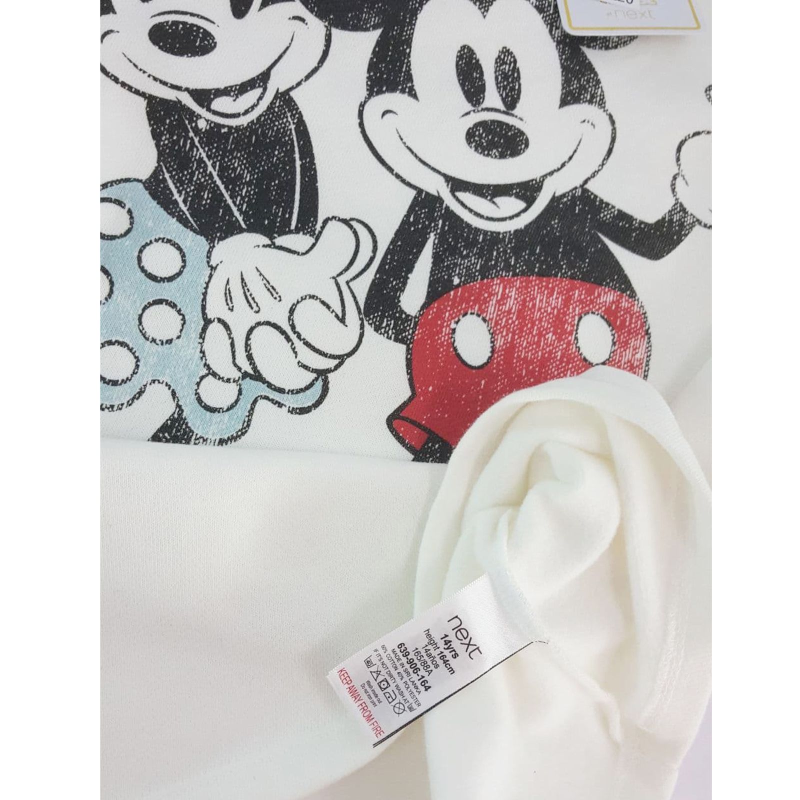 تی شرت آستین بلند دخترانه نکست مدل Mickey Mouse -  - 3