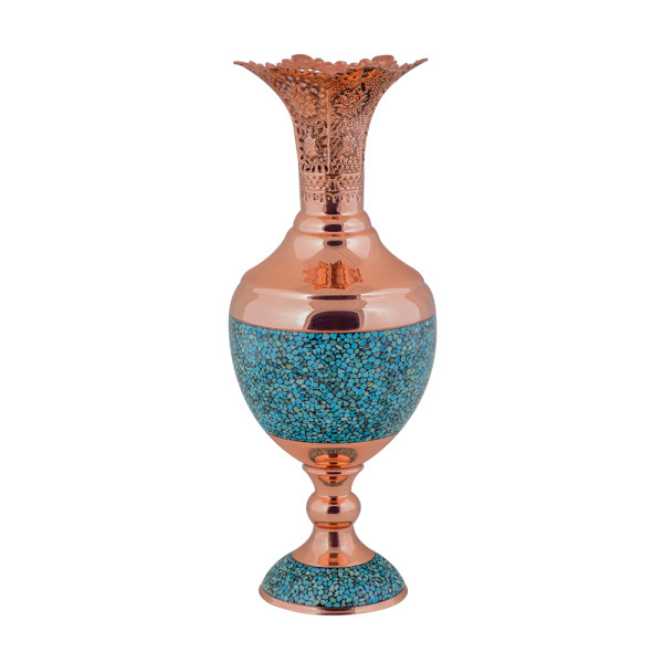 گلدان فیروزه کوبی هنر لوکس مدل FS40