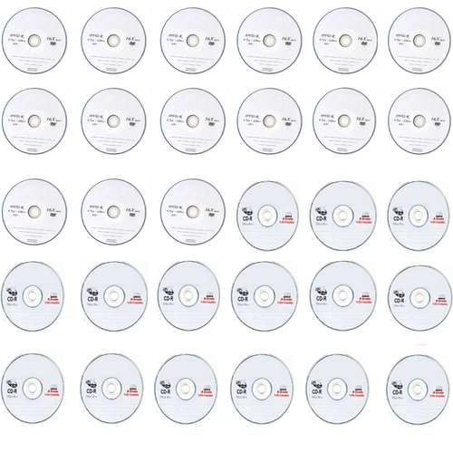 دی وی دی و سی دی خام مدل DC30 مجموعه 30 عددی