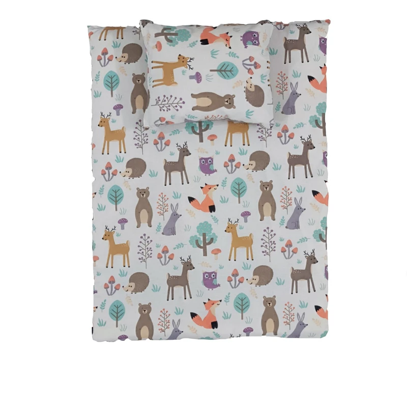 سرویس خواب 2 تکه کودک مدل حیوانات جنگل