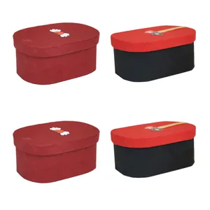 جعبه هدیه مدل بیضی کد NS-101 مجموعه 4 عددی