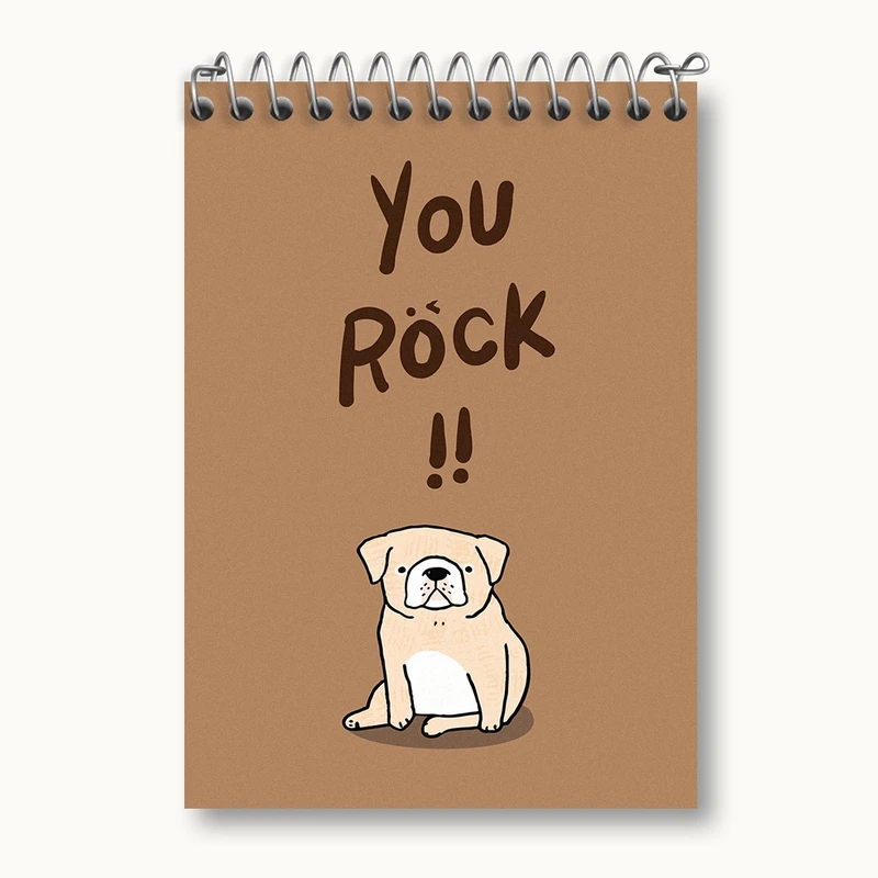 دفتر یادداشت 50 برگ خندالو مدل سگ کد N1353