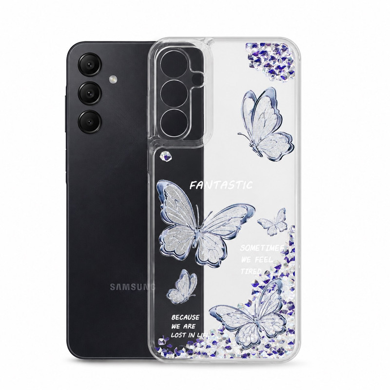 کاور کد 01 طرح پروانه آکواریومی مناسب برای گوشی موبایل سامسونگ Galaxy A15