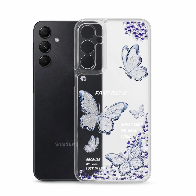 کاور کد 01 طرح پروانه آکواریومی مناسب برای گوشی موبایل سامسونگ Galaxy s24fe