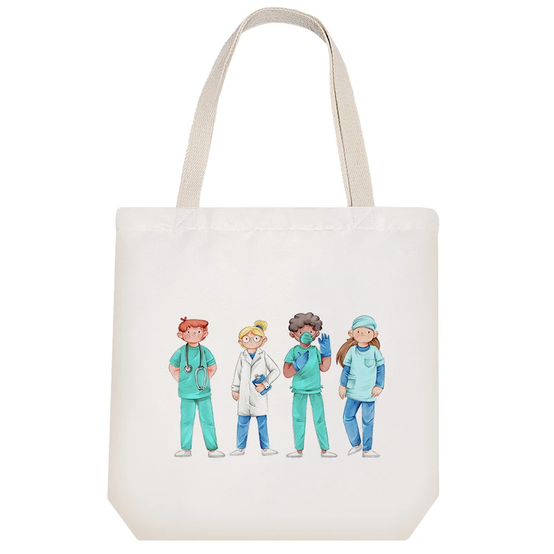 ساک خرید خندالو طرح پزشک و پرستار کد 10255