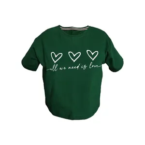 تی شرت آستین کوتاه زنانه مدل قلب 05