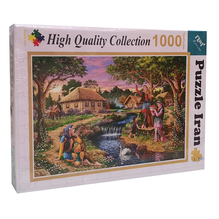 پازل 1000 تکه پازل ایران مدل دهکده زیبا مناسب برای بزرگسالان