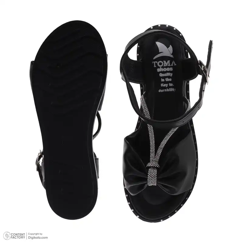 صندل زنانه مدل پاپیونی پرنگین