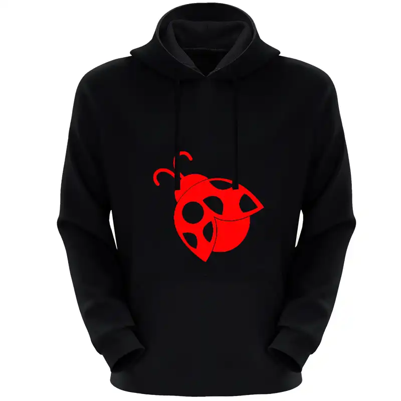 هودی زنانه مدل کفش دوزک E1601 رنگ مشکی