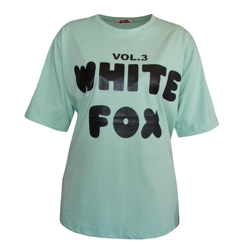 تی‌شرت لانگ آستین کوتاه زنانه مدل فاکس کد A1083-PS