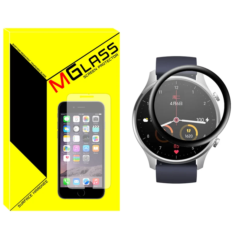 محافظ صفحه نمایش ام گلس مدل GLS_Pmma مناسب برای ساعت هوشمند شیائومی Mi Watch Color