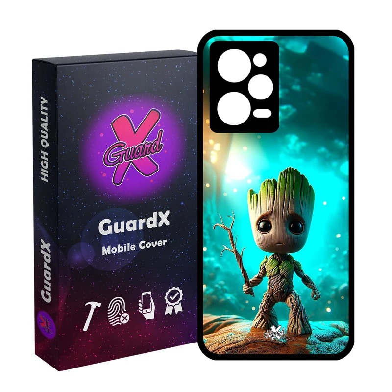 کاور گارد ایکس طرح گروت مدل Glass10698 مناسب برای گوشی موبایل شیائومی Redmi Note 12 Pro 5G/Poco X5 Pro 5G/Note 12 Pro Speed