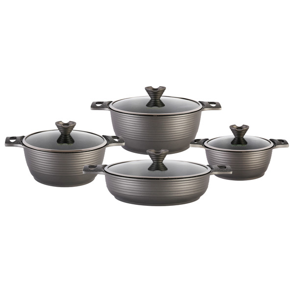 سرویس پخت و پز 8 پارچه هپی کیچن مدل  Stoneline COOKWARE