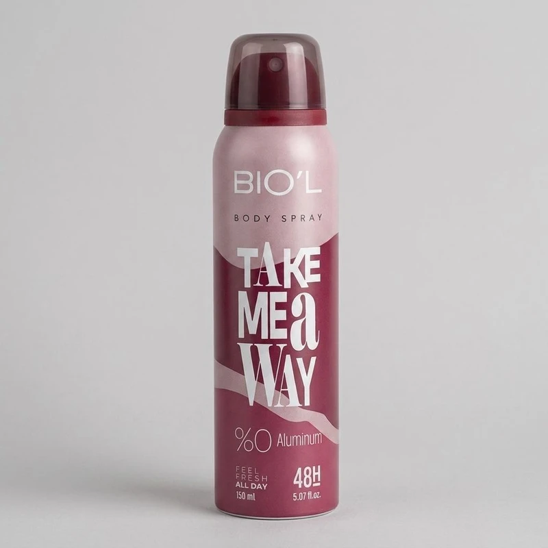 اسپری بدن مردانه بیول مدل TAKE ME AWAY حجم 150 میلی‌لیتر