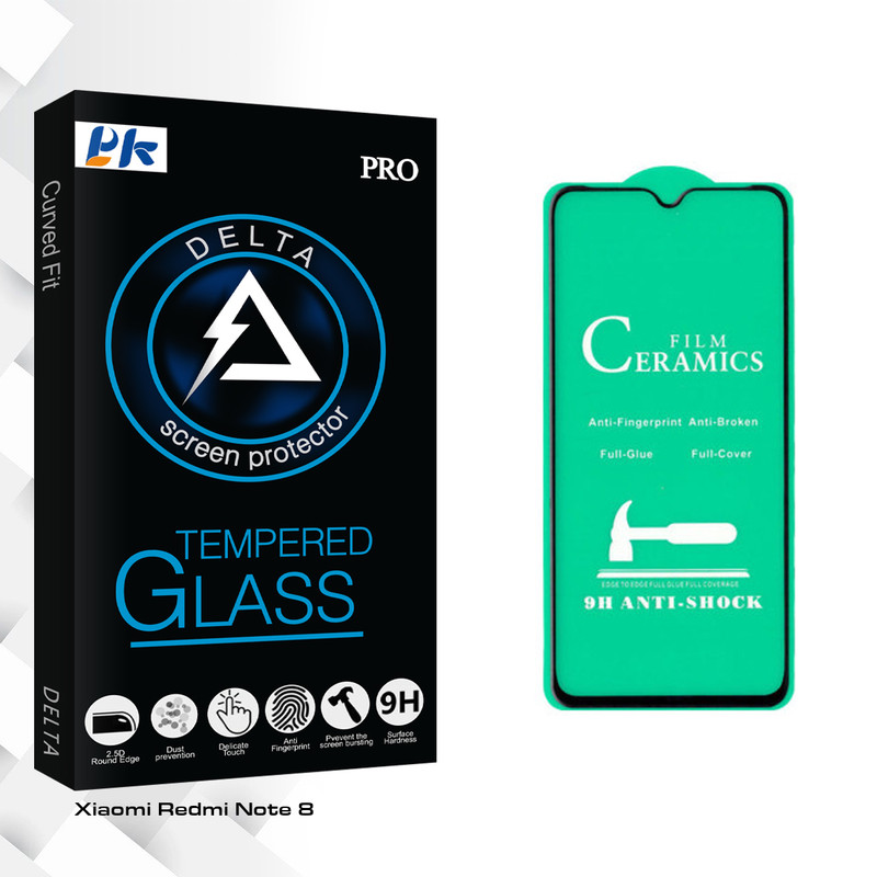 محافظ صفحه نمایش سرامیکی پی کی مدل Delta Glass مناسب برای گوشی موبایل شیائومی Redmi Note 8