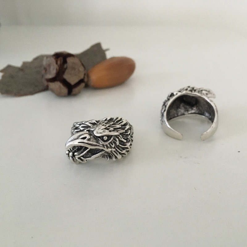 انگشتر مردانه مدل عقاب کد a243