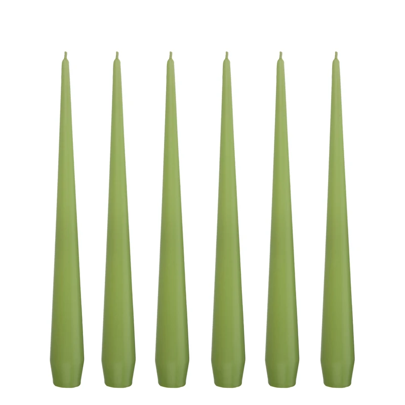 شمع مدل قلمی نوک تیز کد H25 بسته 6 عددی