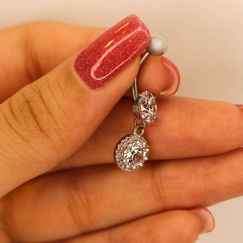 پیرسینگ ناف زنانه پایتخت مدل PS515_A2 پیرسینگ ناف زنانه پایتخت مدل PS515_A2