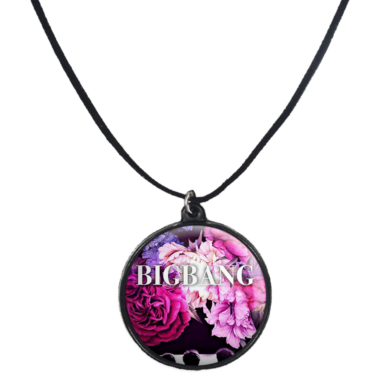 گردنبند پرمانه طرح گروه موسیقی بیگ بنگ BIG BANG کد pmb.15088 مدل دو طرفه