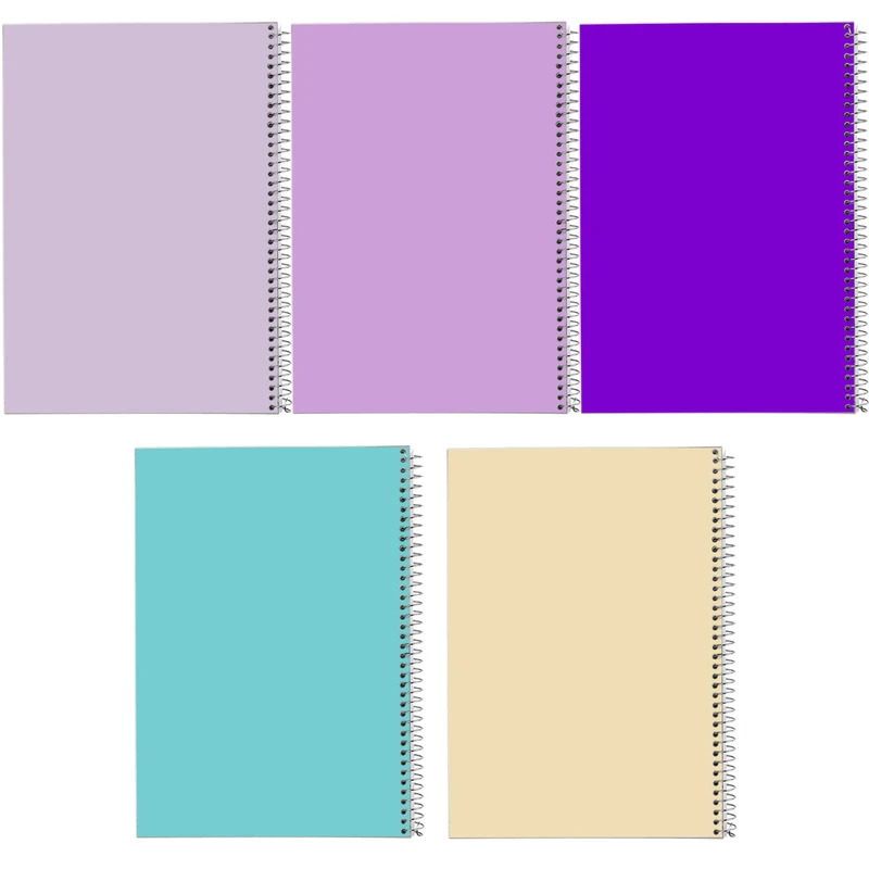 دفتر مشق 50 برگ مدوپد طرح ساده کد BD10090 مجموعه 5 عددی